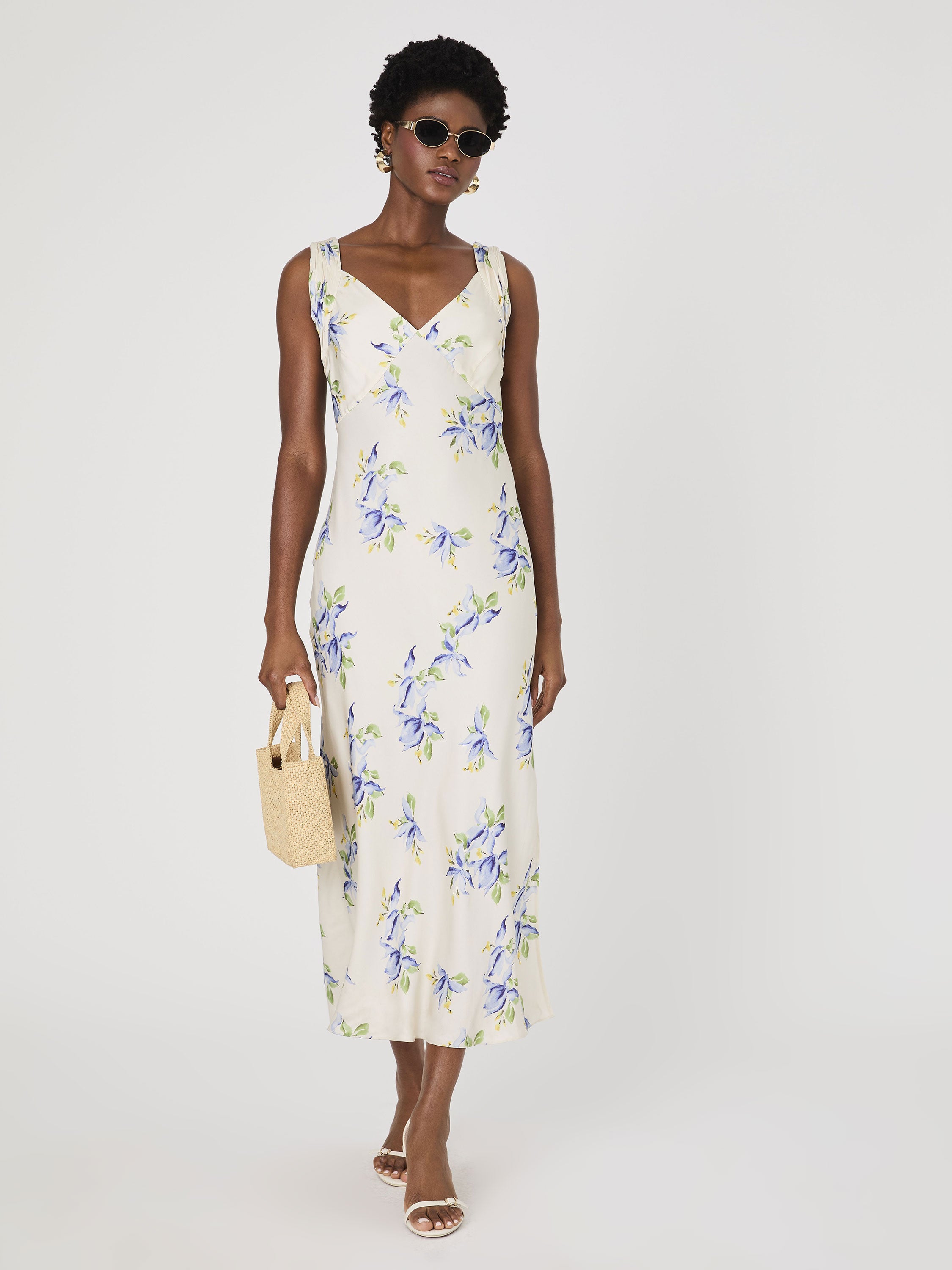 Vivian Ennis Satin Midaxi Dress