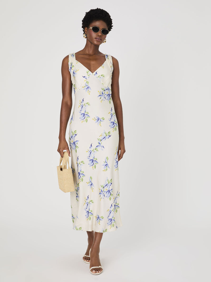 Vivian Ennis Satin Midaxi Dress