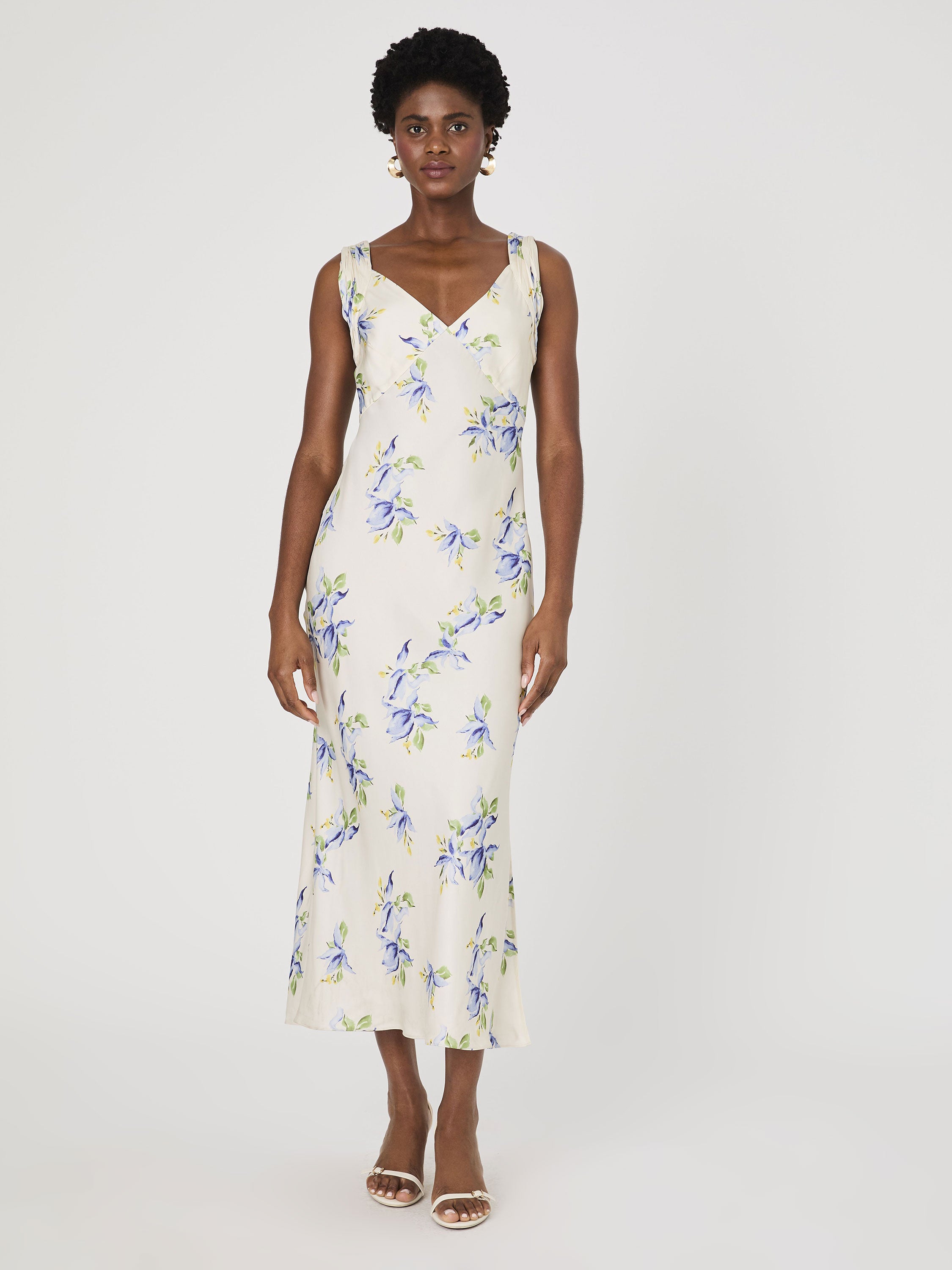Vivian Ennis Satin Midaxi Dress