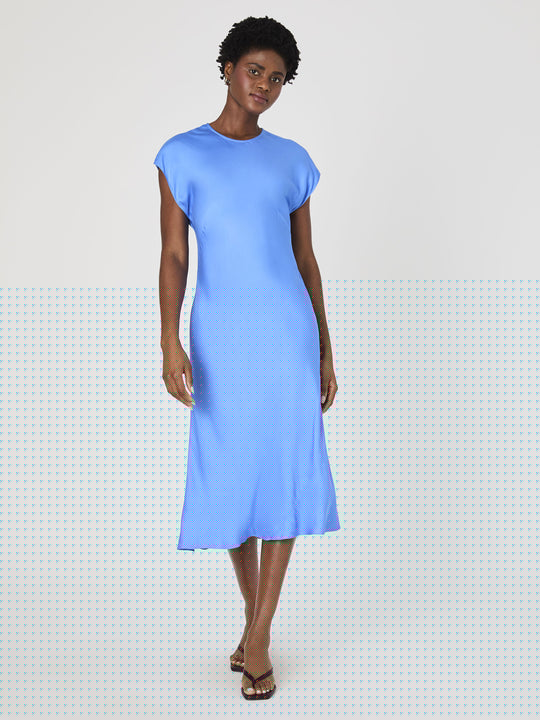 Ennis Satin Column Midi Dress