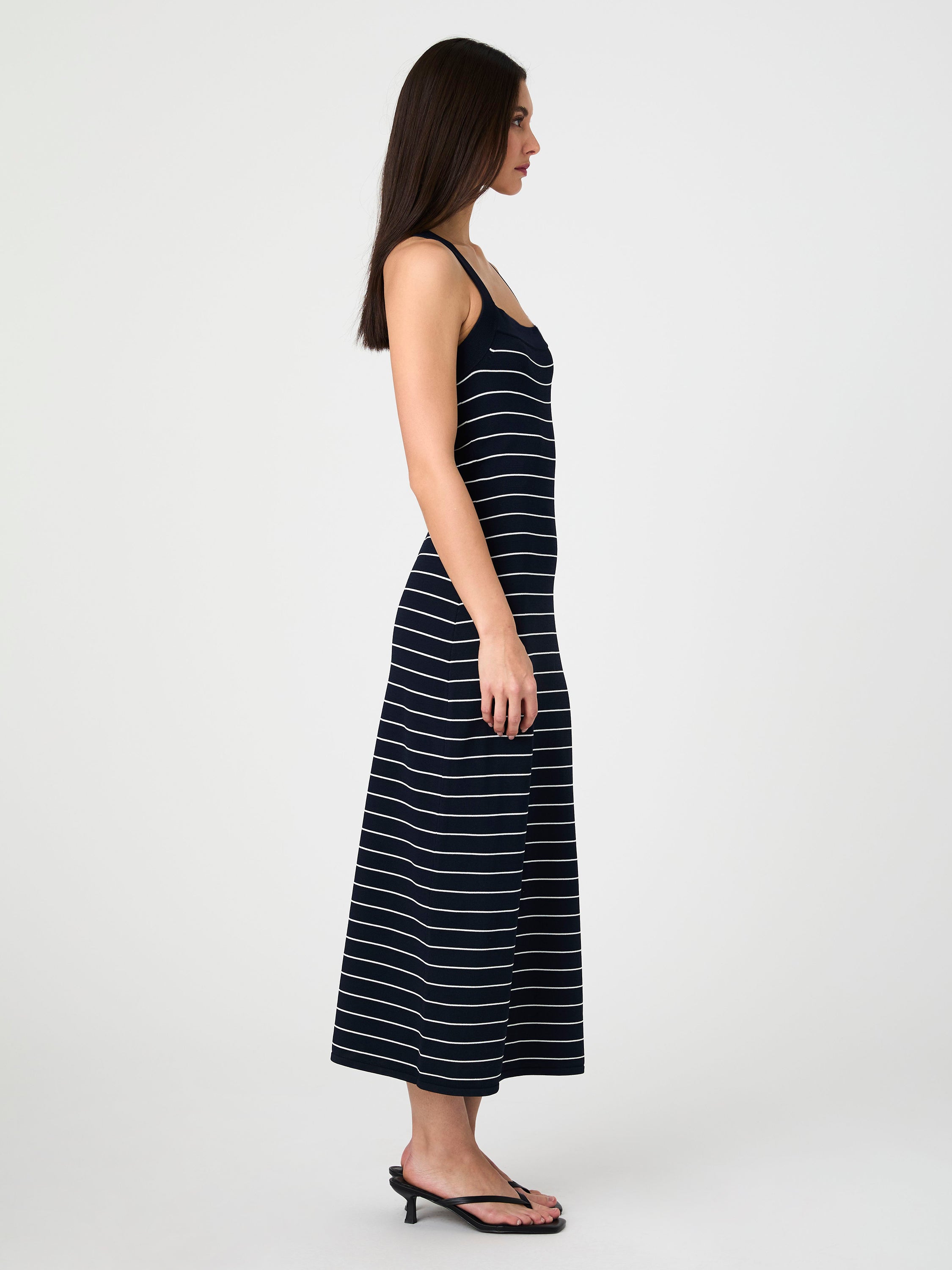 Bodycon Cross Back Midi Dress