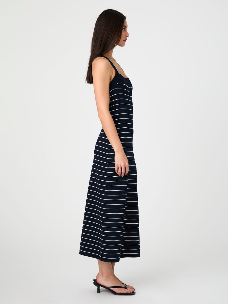 Bodycon Cross Back Midi Dress