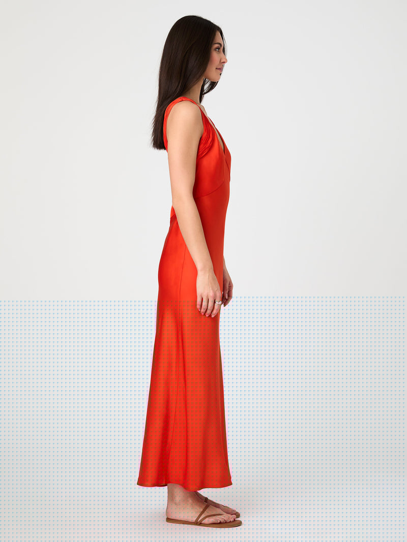 Ennis Satin Midaxi Dress