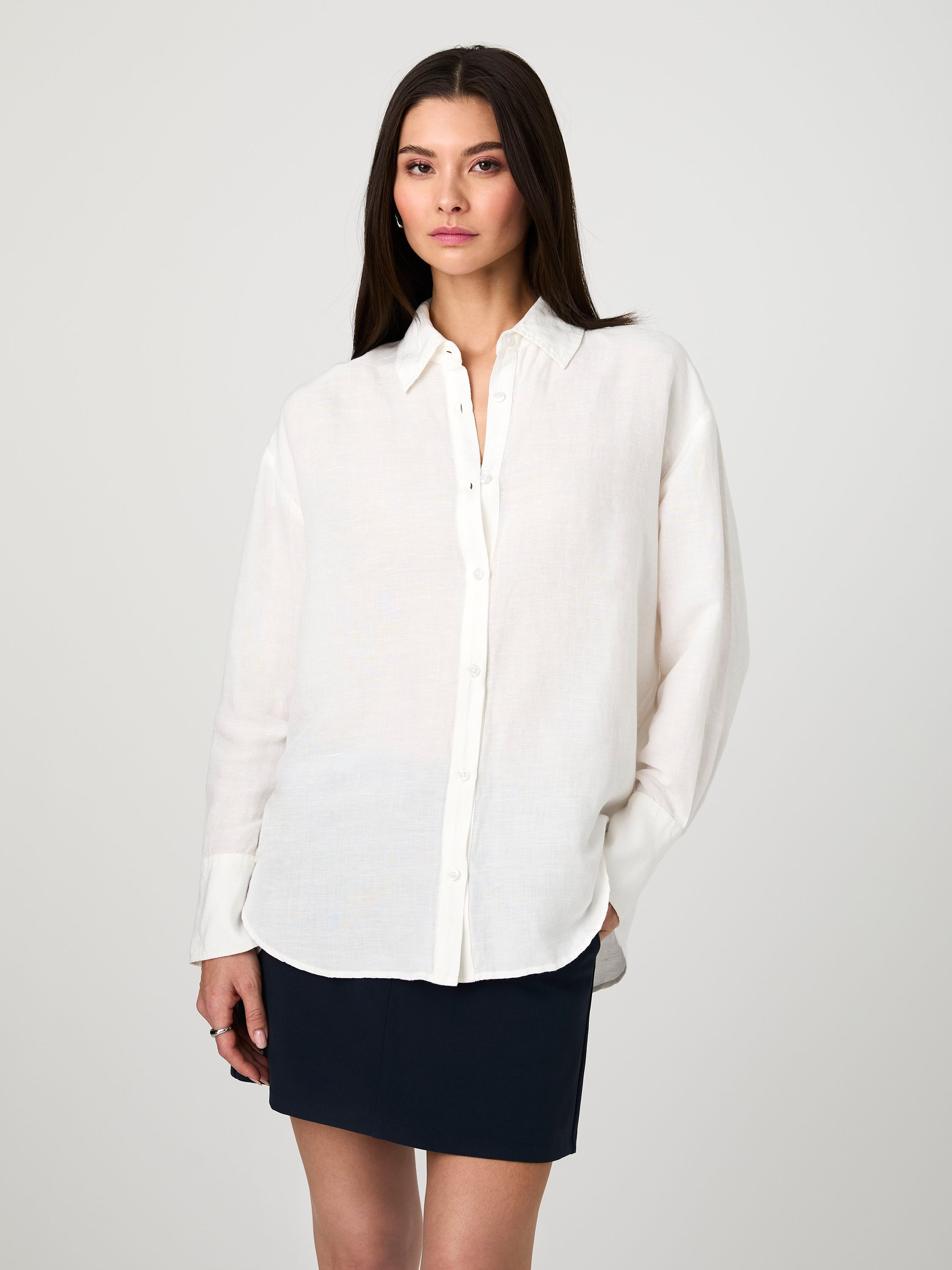 Birdie Linen Oversized Shirt