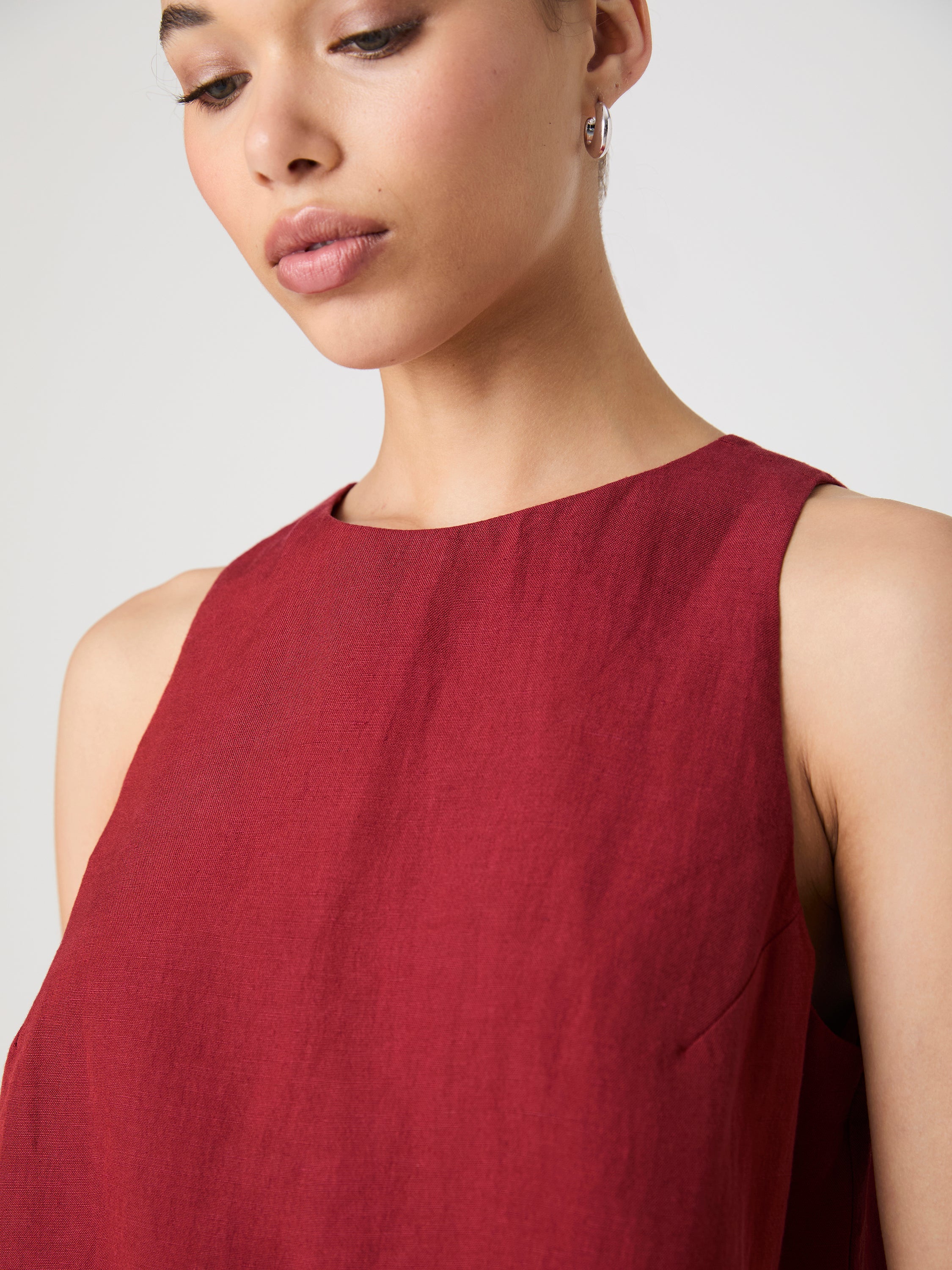 Birdie Linen Shell Top