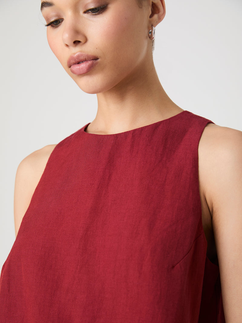 Birdie Linen Shell Top
