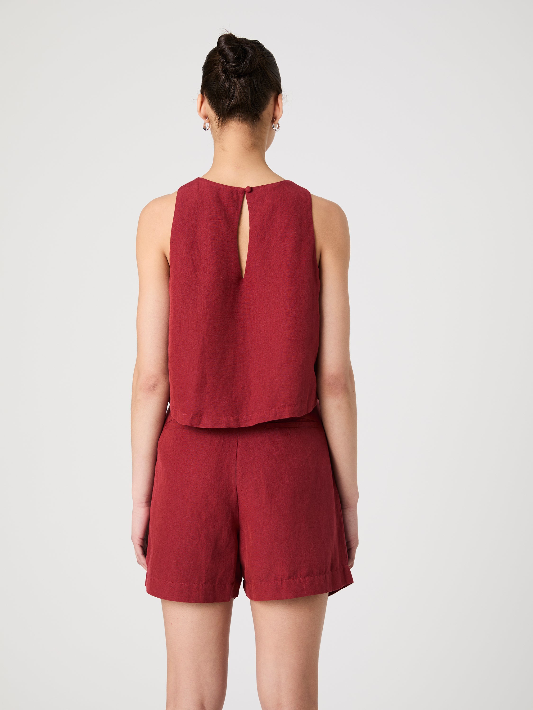 Birdie Linen Shell Top