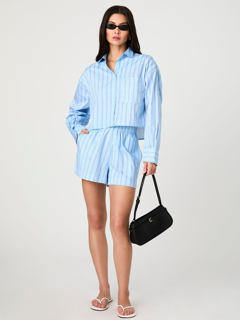 Lorenzo Stripe Cropped Shirt