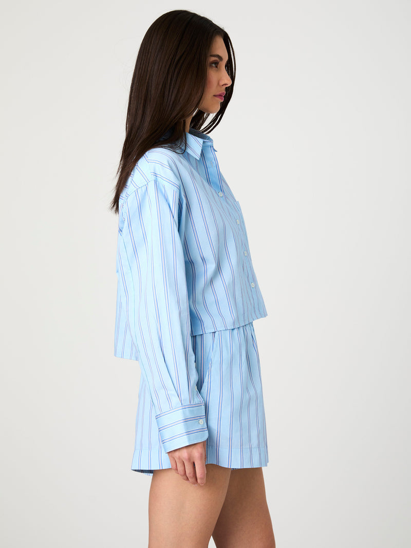 Lorenzo Stripe Cropped Shirt