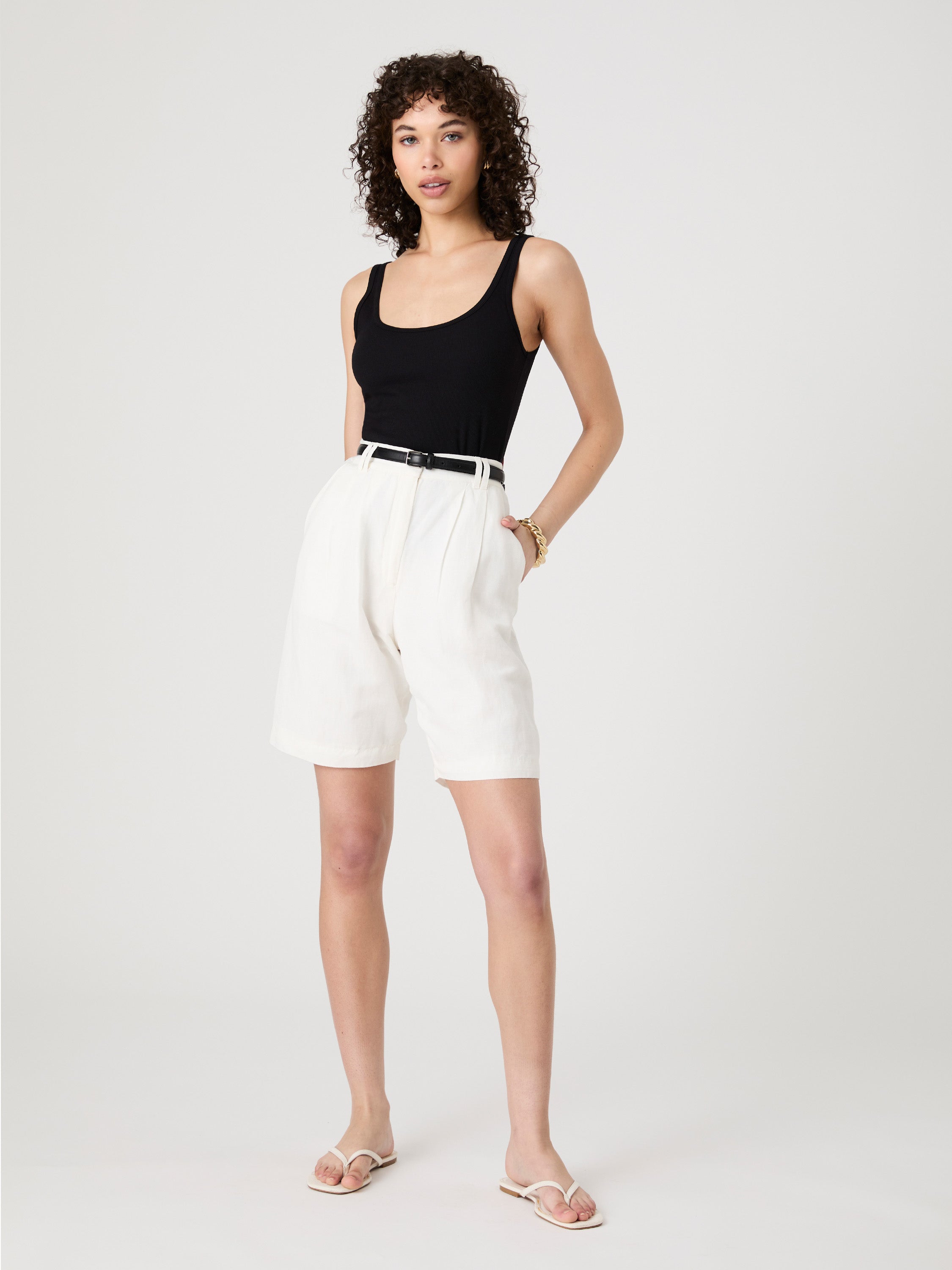 Birdie Linen Bermuda Shorts