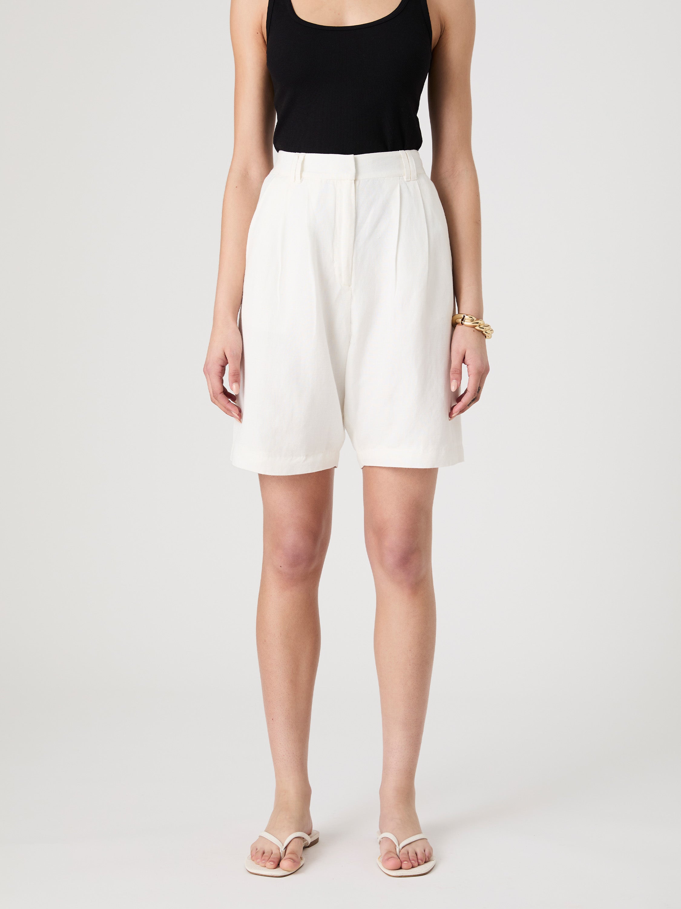 Birdie Linen Bermuda Shorts